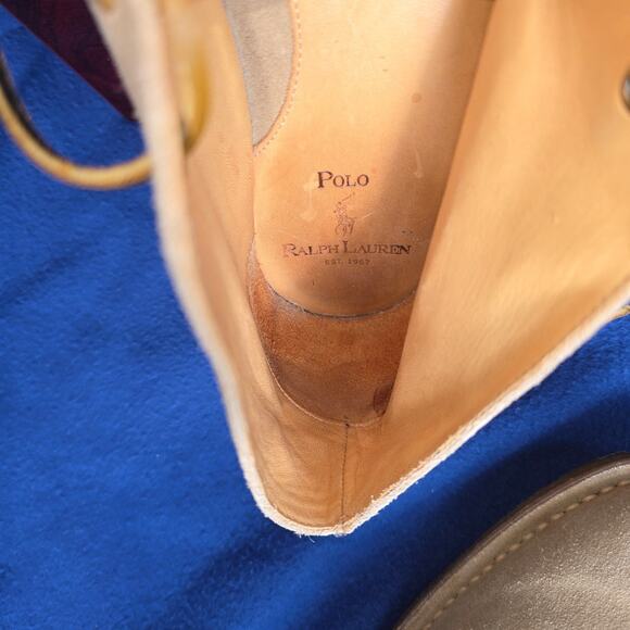 Ralph Lauren Polo Talan Chukka Boots 9.5D Brown Suede Leather Casual Men Shoes - Picture 3 of 4